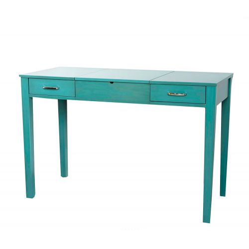  Alveare Home 8008-861 Aimee Vanity Desk Turquoise