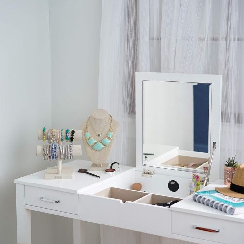  Alveare Home 8008-854 Aimee Vanity Desk White