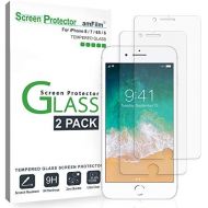 [아마존베스트]AmFilm amFilm Glass Screen Protector for iPhone 8, 7, 6S, 6 (4.7)(2 Pack) Tempered Glass Screen Protector