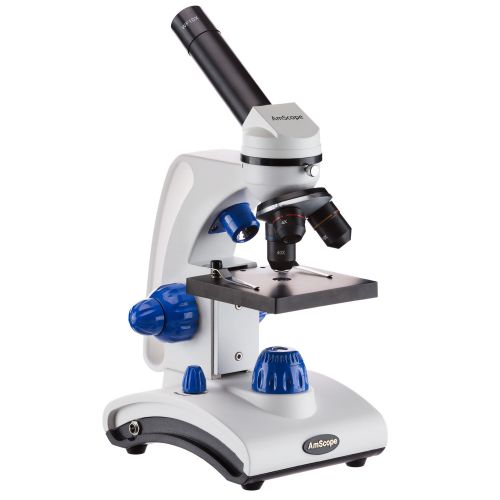  [아마존핫딜][아마존 핫딜] AmScope 40X-1000X Dual LED Light Student Microscope Package with Optical Glass Lens, All-Metal Framework, and Complete Accessories Kit