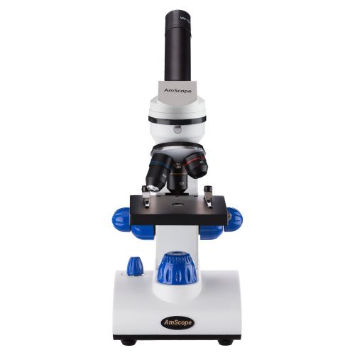  [아마존핫딜][아마존 핫딜] AmScope 40X-1000X Dual LED Light Student Microscope Package with Optical Glass Lens, All-Metal Framework, and Complete Accessories Kit