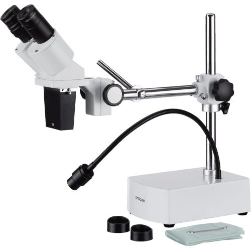  [아마존베스트]AmScope SE400-Z Professional Binocular Stereo Microscope, WF10x and WF20x Eyepieces, 10X and 20X Magnification, 1X Objective, LED Lighting, Boom-Arm Stand, 110V-120V