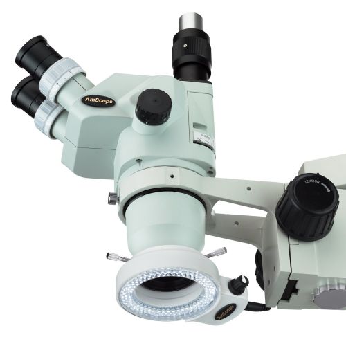  AmScope LED-144W-ZK White Adjustable 144 LED Ring Light Illuminator for Stereo Microscope & Camera