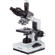 AmScope T490B Compound Trinocular Microscope, 40X-2000X Magnification, Halogen Light, Abbe Condenser, 2-Layer Mechanical Stage, High-Resolution Optics, Awarded No. 6 Among The Top