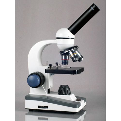  [아마존베스트]AmScope M150C-MS Compound Monocular Microscope, WF10x and WF25x Eyepieces, 40x-1000x Magnification, LED Illumination, Brightfield, Single-Lens Condenser, Coaxial Coarse and Fine Fo