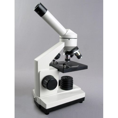  [아마존베스트]AmScope 40X-1000X Cordless LED Metal Frame Compound Microscope w Top & Bottom Lights