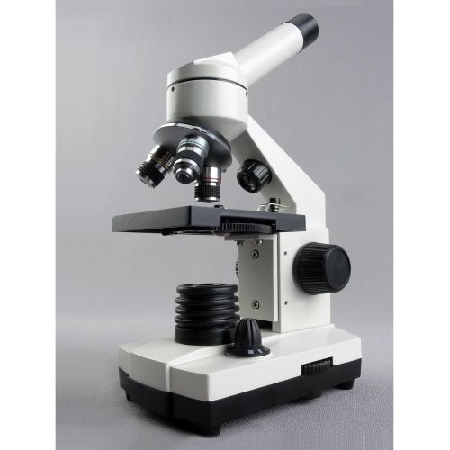  [아마존베스트]AmScope 40X-1000X Cordless LED Metal Frame Compound Microscope w Top & Bottom Lights