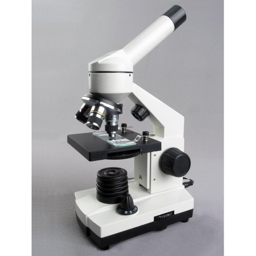  [아마존베스트]AmScope 40X-1000X Cordless LED Metal Frame Compound Microscope w Top & Bottom Lights
