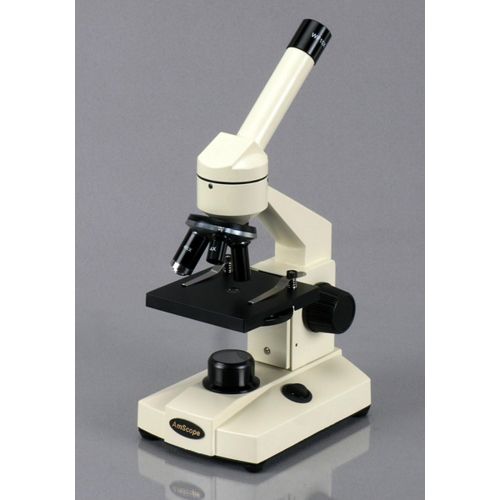  [아마존베스트]AmScope 40X-1000X Student Biological Compound Microscope Turn Key Package