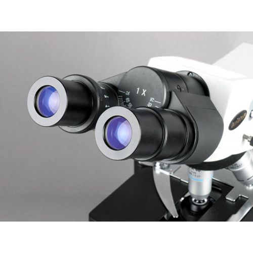  [아마존베스트]AmScope B660C Siedentopf Binocular Compound Microscope, 40X-2500X Magnification, WH10x and WH25x Super-Widefield Eyepieces, Semi-Plan Objectives, Brightfield, Kohler Condenser, Dou