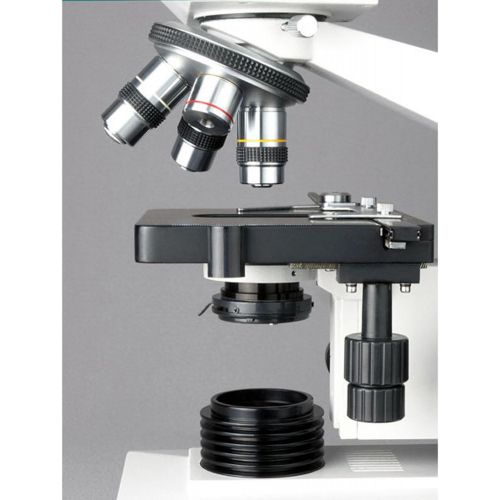  [아마존베스트]AmScope B490B-LED Compound Binocular Microscope, WF10x and WF20x Eyepieces, 40X-2000X Magnification, Brightfield, LED Illumination, Abbe Condenser, Double-Layer Mechanical Stage, S