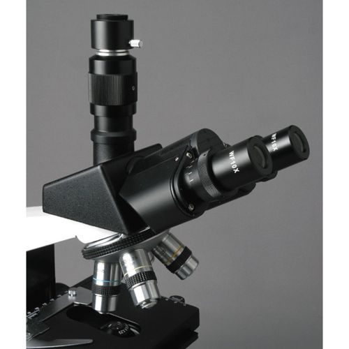  [아마존베스트]AmScope 40X-2000X LED Trinocular Biological Compound Microscope, White, T490B-LED