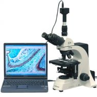[아마존베스트]AmScope T700D-10M Digital Professional Trinocular Compound Microscope, 40X-2500X Magnification, PL10x, WH20x, and WH25x Super-Widefield Eyepieces, Quintuple Nosepiece with 5 Infini
