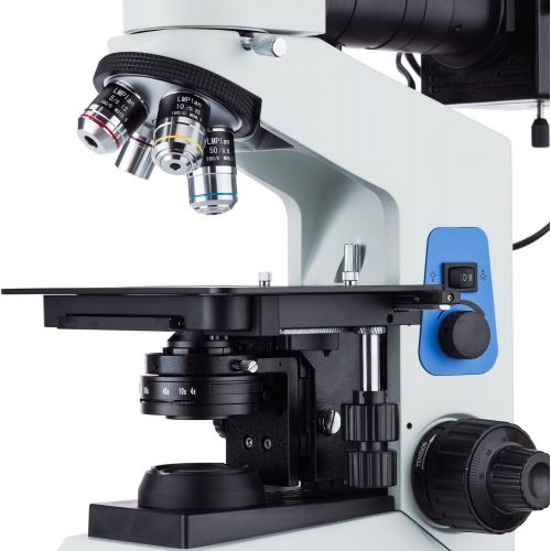  [아마존베스트]AmScope 40x-800x Polarizing Metallurgical Microscope w Top and Bottom Lights + 18MP USB3.0 Camera