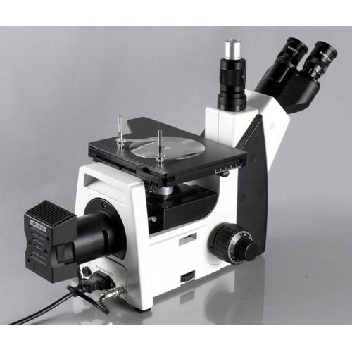  [아마존베스트]AmScope 50X-1250X Inverted Trinocular Metallurgical Microscope + 18MP Camera