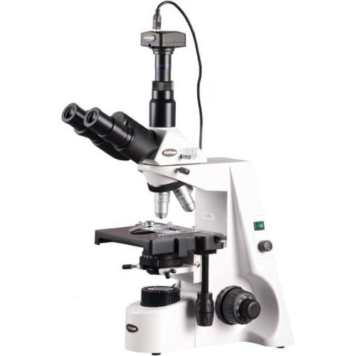  [아마존베스트]AmScope T690C-M Digital Trinocular Compound Microscope, 40X-2500X Magnification, WH10x and WH25x Super-Widefield Eyepieces, Infinity Objectives, Brightfield, Kohler Condenser, Doub