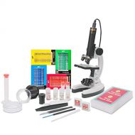 [아마존베스트]IQCREW by AmScope Kids Premium 85+ Piece Microscope, Color Camera and Interactive Kids Software Kit with 48-Piece Prepared Slide Set