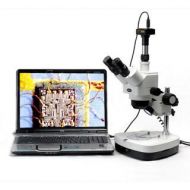 AmScopee 10x-60x Inspection Stereo Zoom Microscope with 10MP Camera by AmScope