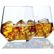 [아마존베스트]Whiskey Glass Set of 2-14oz, Rocks Glasses Premium , Hand Blown Old Fashioned Glass - Amallino