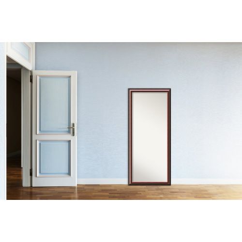  Amanti Art Full Length Mirror | Cambridge Mahogany Mirror Full Length | Solid Wood Full Body Mirror | Floor Length Mirror 28.50 x 64.50