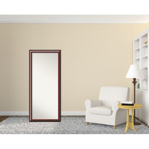  Amanti Art Full Length Mirror | Cambridge Mahogany Mirror Full Length | Solid Wood Full Body Mirror | Floor Length Mirror 28.50 x 64.50