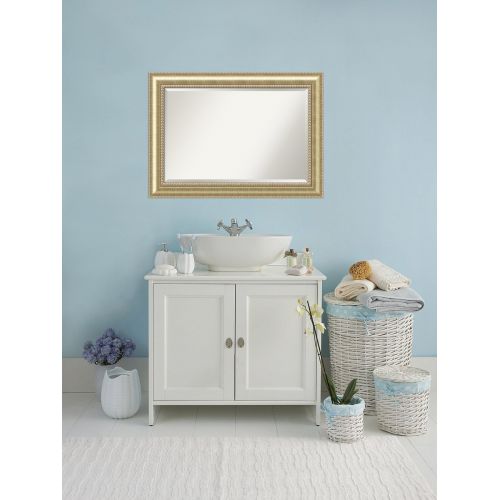  Amanti Art Extra Large, Fits Standard 30 to 48 Cabinet, Outer Size 43 x 31 Bathroom Mirror X-Lrg, Astoria Champagne: 43x31,