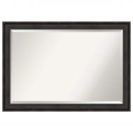 Amanti Art Bathroom Vanity Mirror, 40 x 28, Allure Charcoal