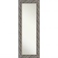 Amanti Art On The Full Length Outer Size 20 x 54 Door/Wall Mirror, Silver Luxor: 20x54