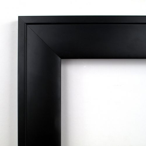 Amanti Art Wall Mirror Extra Large, Nero Black Wood: Outer Size 39 x 27