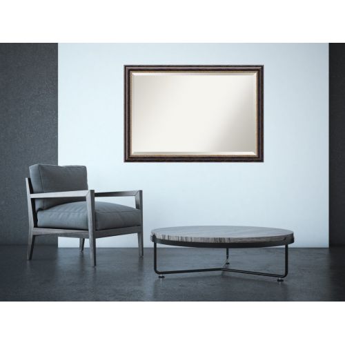  Amanti Art Extra Large, 40 x 28 Wall Mirror X-Lrg, Tuscan Rustic: Outer Size 40x28 Black