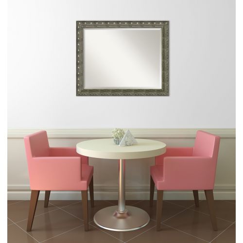  Amanti Art Framed Mirrors for Wall | Barcelona Champagne Mirror for Wall | Solid Wood Wall Mirrors | Large Wall Mirror 40.38 x 28.38