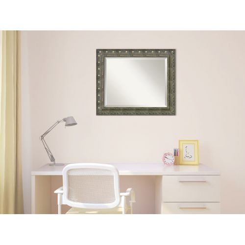  Amanti Art Framed Mirrors for Wall | Barcelona Champagne Mirror for Wall | Solid Wood Wall Mirrors | Large Wall Mirror 40.38 x 28.38