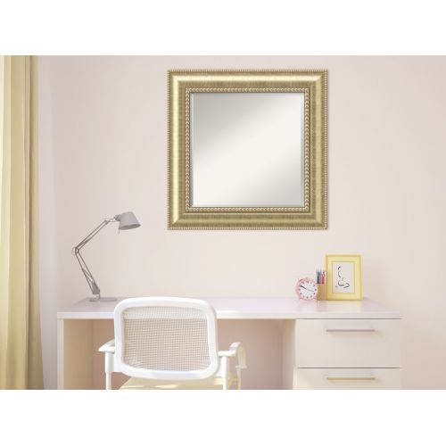  Amanti Art Framed Mirrors for Wall | Barcelona Champagne Mirror for Wall | Solid Wood Wall Mirrors | Large Wall Mirror 40.38 x 28.38