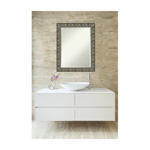  Amanti Art Framed Mirrors for Wall | Barcelona Champagne Mirror for Wall | Solid Wood Wall Mirrors | Large Wall Mirror 40.38 x 28.38