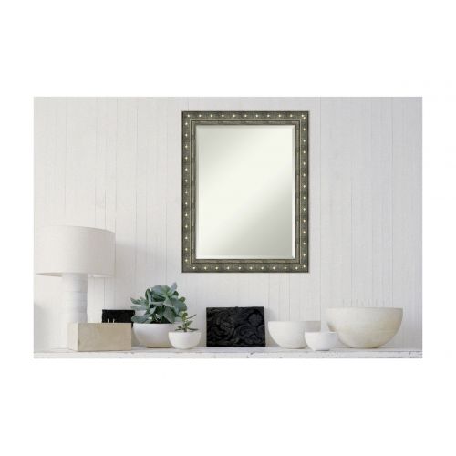  Amanti Art Framed Mirrors for Wall | Barcelona Champagne Mirror for Wall | Solid Wood Wall Mirrors | Large Wall Mirror 40.38 x 28.38