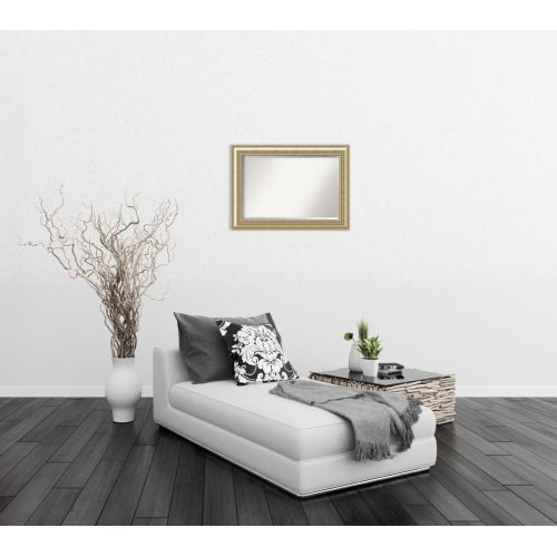  Amanti Art Framed Mirrors for Wall | Barcelona Champagne Mirror for Wall | Solid Wood Wall Mirrors | Large Wall Mirror 40.38 x 28.38