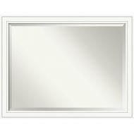 Amanti Art Framed Vanity Mirror | Bathroom Mirrors for Wall | Craftsman White Mirror Frame | Solid Wood Mirror | X-Large Mirror | 34.88 x 44.88 in.