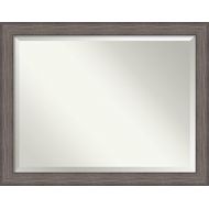 Amanti Art Framed Vanity Mirror | Bathroom Mirrors for Wall | Country Barnwood Mirror Frame | Solid Wood Mirror | X-Large Mirror | 35.25 x 45.25 in.