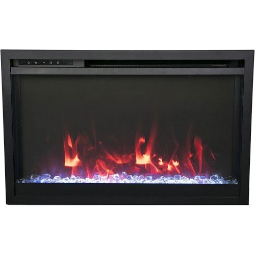  Amantii Traditional Xtraslim ? 33” Electric Fireplace with a 3 Speed Motor, WiFi Capable and Programmable Remote