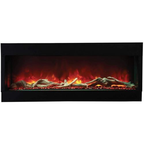  Amantii Tru-View Series XL Extra Tall Built-in 3-Sided Electric Fireplace (88-TRV-XT-XL-DESIGN-MEDIA-BIRCH-15PCE), 88-Inch, Birch Log Media