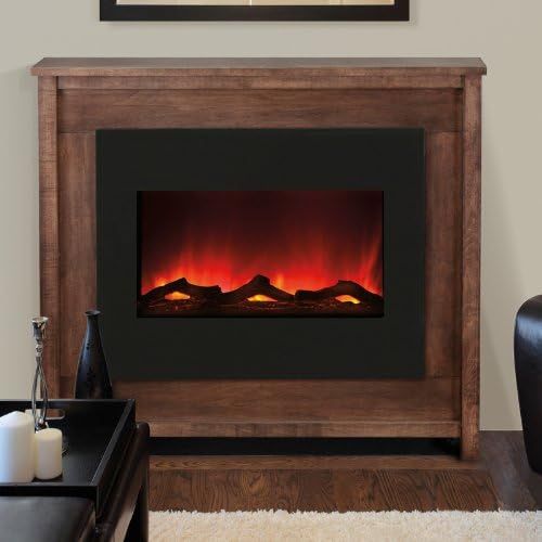  Amantii 30 Electric Fireplace Unit with Espresso stained Mantle