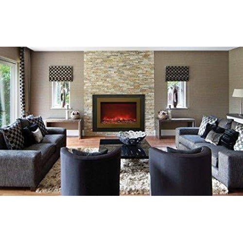  Amantii Zero Clearance Electric Fireplace with Surround (ZC-FM-37), 33-Inch