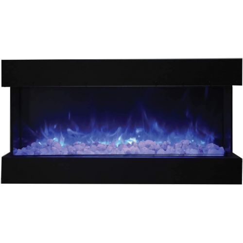  Amantii Tru-View Series XL Extra Tall Built-in 3-Sided Electric Fireplace (60-TRV-XT-XL-FI-109-Diamond), 60-Inch, Ice Media