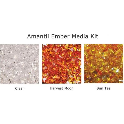  Amantii INSERT-30-4026-BG-EMBER Insert Series Electric Fireplace Ember Media Kit, 30-Inch