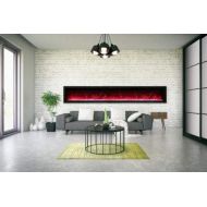 Amantii 100 Basic Clean-Face Symmetry Electric Fireplace w/Black Surround