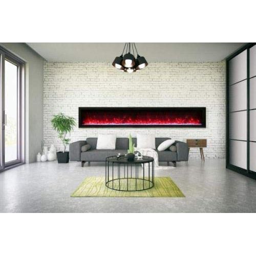  Amantii 100 Basic Clean-Face Symmetry Electric Fireplace w/Black Surround