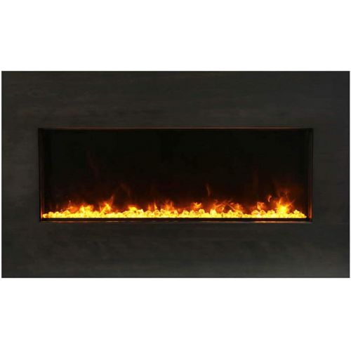  Amantii Knotty Black Birch Wood Mantel-Surround for Panorama Series Extra Slim 40-Inch Electric Fireplace (MAN-BMKB-XS40)