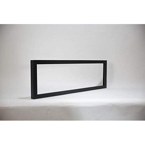  Amantii Symmetry Series B Built-in Electric Fireplace with Black Semi-Flush Mount Surround (SYM-74-B-SYM-XS-74), 74-Inch