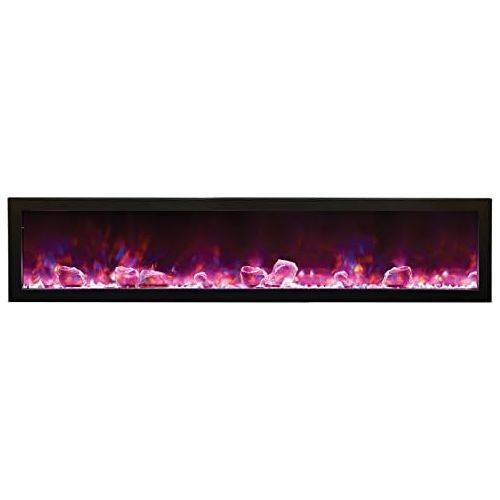  Amantii BI-60-SLIM Electric Fireplace - 60 Wide x 6 3/4 deep