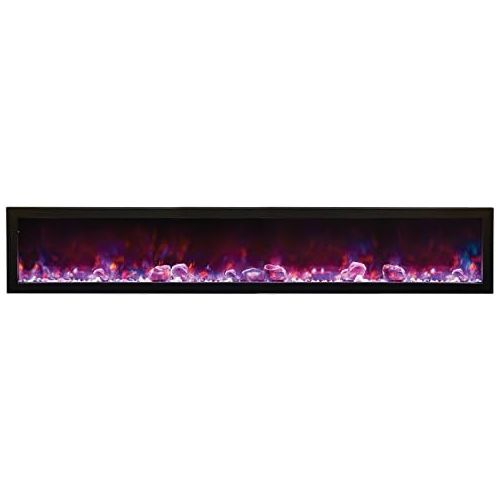  Amantii BI-60-SLIM Electric Fireplace - 60 Wide x 6 3/4 deep